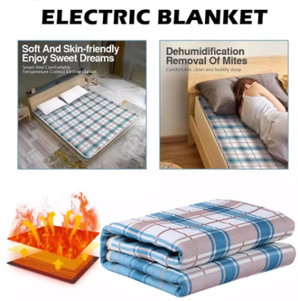 Электрическое Одеяло с Термостатом Electric Blanket 70х150 см Оптом)