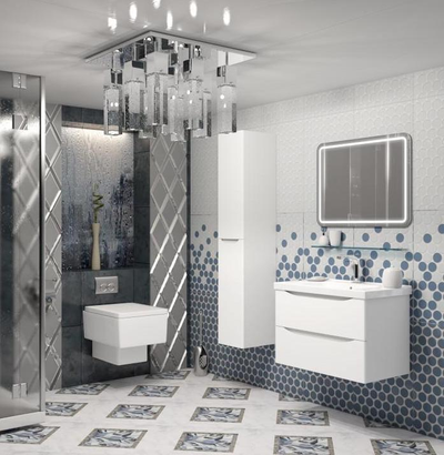 Пенал Opadiris Элеганс 30 белый матовый, левый