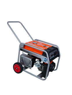 Генератор бензиновый TOR KM6500H 5,0 кВт 220В 27 л с электростартером и колесами