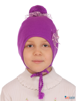 Шапка м8в17, цвет сиреневый р. 48-50