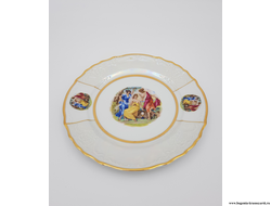Тарелка мелкая 25 см,  Bernadotte  декор "Мадонна, перламутр" 1шт