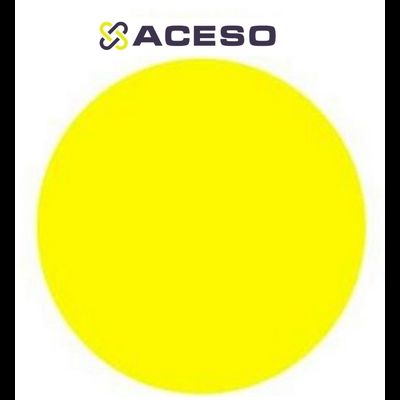 Наклейка информационная 200х200 мм  круг желтый