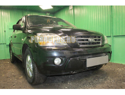Защита радиатора KIA Sorento I рестайлинг 2006-2011 black низ