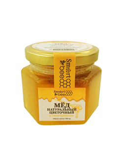 Мёд натуральный цветочный с прополисом, 140 г