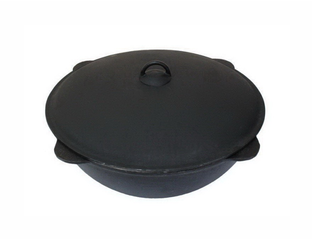 Казаны чугунные с крышкой - Казан чугунный 12 л (Балезино)