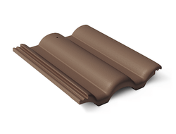 Цементно-песчаная черепица BRAAS Таунус Темно-коричневый