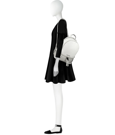 Рюкзак майкл корс рхеа белый с заклепками