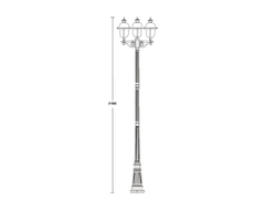 Садово-парковый светильник серии  Madrid -3