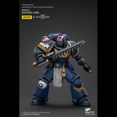 Тит, лейтенант Ультрамаринов (Warhammer 40k, Spacemarine II) - КОЛЛЕКЦИОННАЯ ФИГУРКА 1/18 Ultramarines Collectors Edition - Lieutenant Titus (JT01369) - JOYTOY