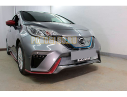Защита радиатора Nissan Note Nismo S 2016-2020 chrome низ (Японская сборка)