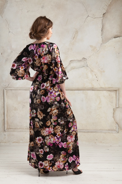 Длинное вечернее платье шелк