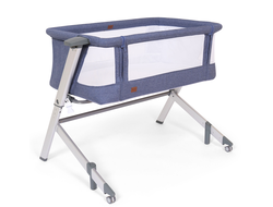 Приставная кроватка Nuovita Accanto Dalia Blu scuro, Argenteo/Темно-синий, серебристый