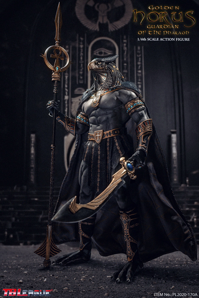 Гор в золотом - Коллекционная ФИГУРКА 1/6 scale Action Figure King and Vengeful God Horus Gold Edition (PL2020-170A) - TBLeague