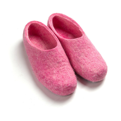 Валяные тапочки розовые