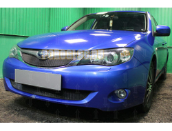 Защита радиатора Subaru Impreza III (1.5) 2007-2011 black верх