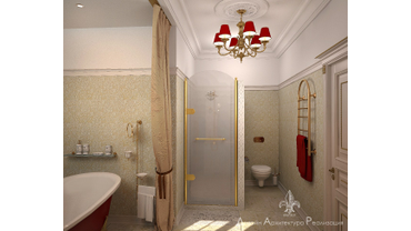 дизайн ванной в классическом стиле
