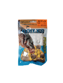 Бойлы тонущие Boiles "Fish-ka" Диаметр 12-14мм, вес 100гр/ аромат МЁД