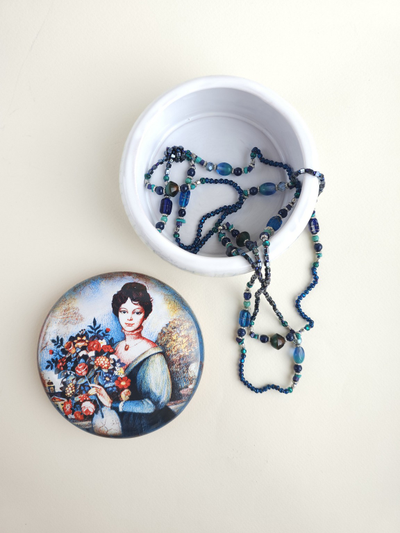 Шкатулка круглая