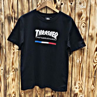 Купить мужские брендовые футболки. Купить футболки в Спб - Футболка Thrasher черная