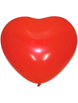 Шар 30 см, Сердце, Красный