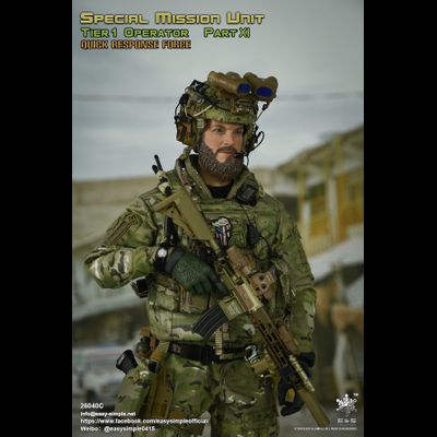 БОЕЦ СИЛ СПЕЦИАЛЬНЫХ ОПЕРАЦИЙ США - Коллекционная ФИГУРКА 1/6 scale SMU Tier 1 Operator Part XI Quick Response Force (26040C) - Easy&amp;Simple