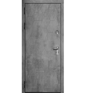 Дверь металлическая "Сударь МД-51" бетон/зеркало
