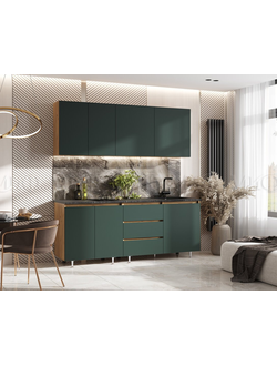 Кухонный гарнитур "Челси" ЛДСП 2.0 компоновка №2 МИФ