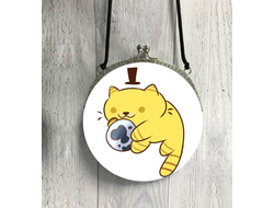 Сумка круглая Котики №2