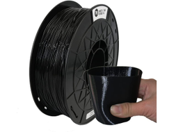 Flexible TPU пластик FL33 1.75мм для 3D принтера 1кг. Черный