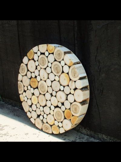 панно из пеньков