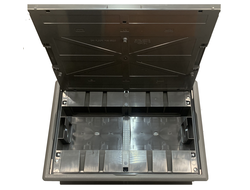 Efapel 83012 CAT, Люк для установки в пол, 24 модуля (12 розеток 45х45 мм), цвет антрацит