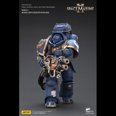 Ультрамарин в тяжелой броне (Warhammer 40K) - КОЛЛЕКЦИОННАЯ ФИГУРКА 1/18 Ultramarines: Heavy Artificer Armor with Relic Multi-Melt (JT02830) - JOYTOY