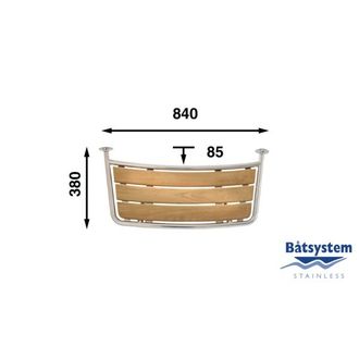 Транцевая площадка Batsystem PT8035 840 x 380 мм, 9519037406