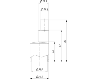 Дренажный адаптер R-16/20*32