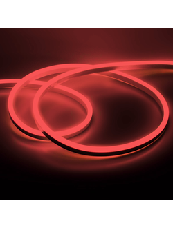 Гибкий светодиодный неон 2835 120LED/m 8x16мм 12V IP65 Red односторонний