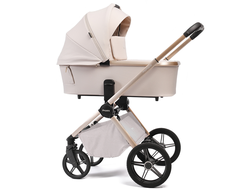 Коляска 2в1 Peppy Monaco Plus, Beige (Бежевая) рама беж