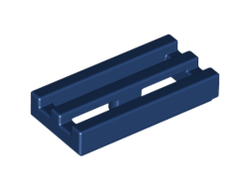 Tile, Modified 1 x 2 Grille with Bottom Groove / Lip, Dark Blue (2412b / 4225575 / 4507076 / 6022579)