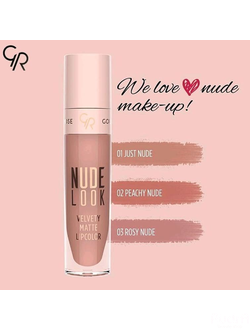 Golden Rose Помада для губ NUDE LOOK VELVETY MATTE Lipcolor тон 01 just nude