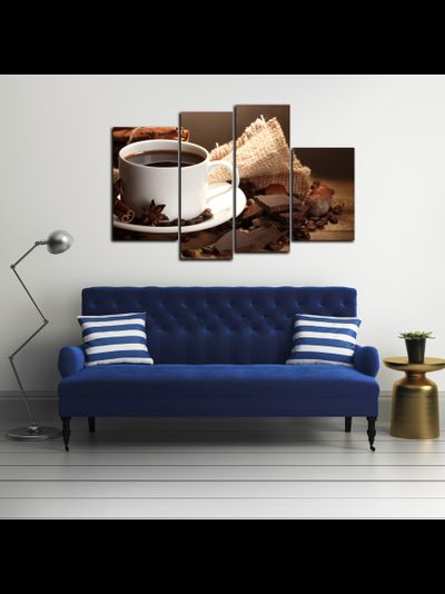 Модульная картина "Кофе с шоколадом"
