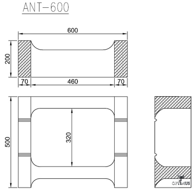 Бетонный блок Lakka ANT-600