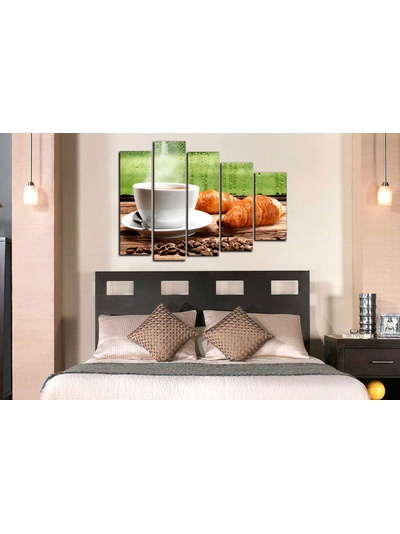 Модульная картина "Горячий сладкий кофе"