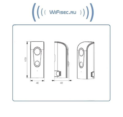 FreeCam, Всепогодная беспроводная WiFi видеокамера на аккумуляторе с DVR, HD 960p (до 90 дней) (Clever Dog)