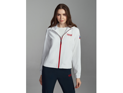 Женский спортивный костюм из плащевой ткани, 15SKJ-1383, белый