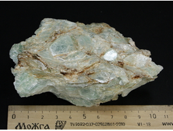 Тальк зеленый (благородный) необработанный, Урал, Шабры (105*78*43 мм, 318 г) №20569