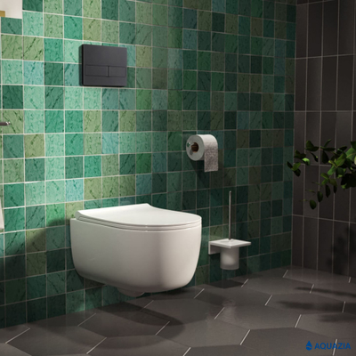 Кнопка AQUAZIA для инсталляции NOVUM L5 (Soft Touch черная)