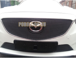 Защита радиатора Mazda 6 2012-2015 black низ PREMIUM
