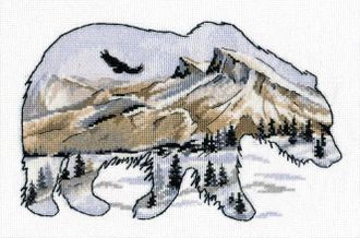 1052 Набор для вышивания ОВЕН &#039;Мир животных.Медведь&#039; 25?17 см