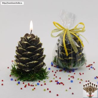 Свеча новогодняя &quot;Шишка&quot; (Christmas Candle &quot;lump&quot;)