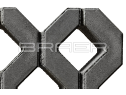 Газонная решётка Меба серый 100 мм Браер