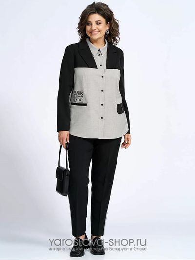 Женский брючный комплект с рубашкой